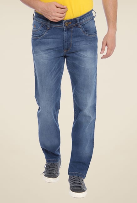 Parx Blue Lightly Washed Jeans Parx Blue Lightly Washed Jeans