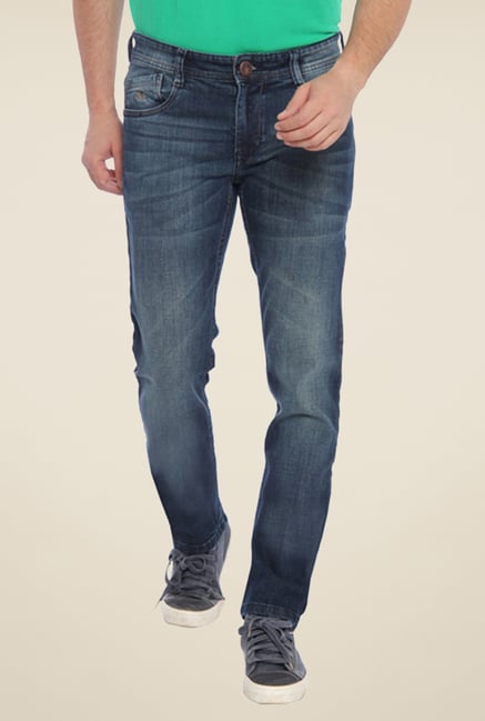 Parx Blue Lightly Washed Jeans Parx Blue Lightly Washed Jeans