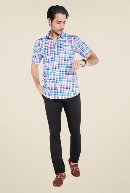Parx Black Solid Chinos Parx Black Solid Chinos