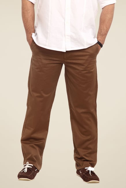 ColorPlus Brown Solid Trouser ColorPlus Brown Solid Trouser