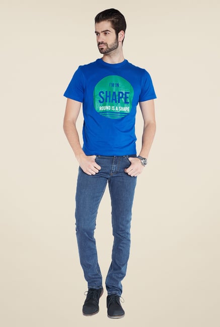 Parx Blue Raw Denim Slim Fit Jeans Parx Blue Raw Denim Slim Fit Jeans