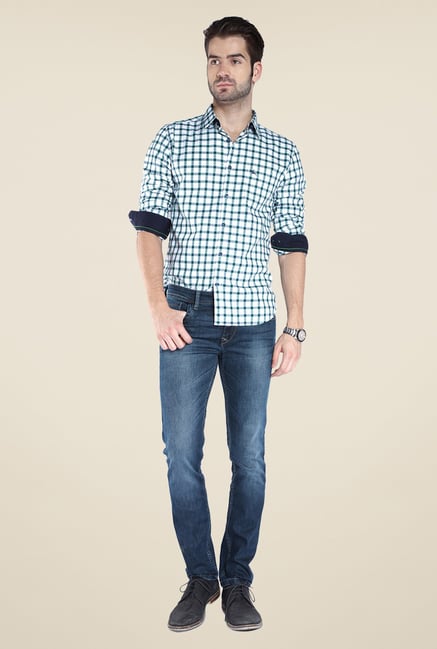 Parx Blue Lightly Washed Jeans Parx Blue Lightly Washed Jeans