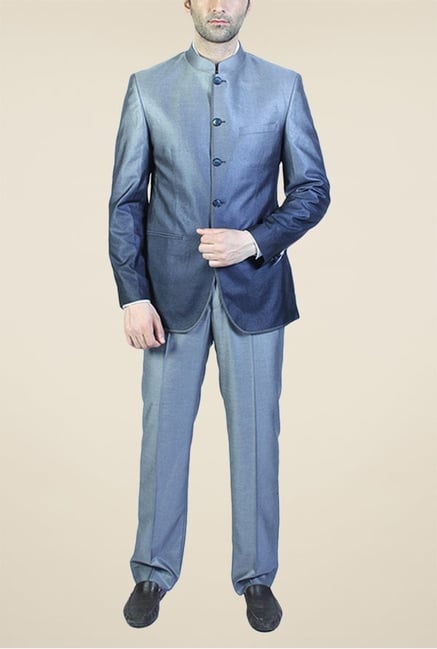 Park Avenue Grey Solid Formal Suit Park Avenue Grey Solid Formal Suit