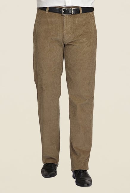 ColorPlus Brown Solid Trouser ColorPlus Brown Solid Trouser
