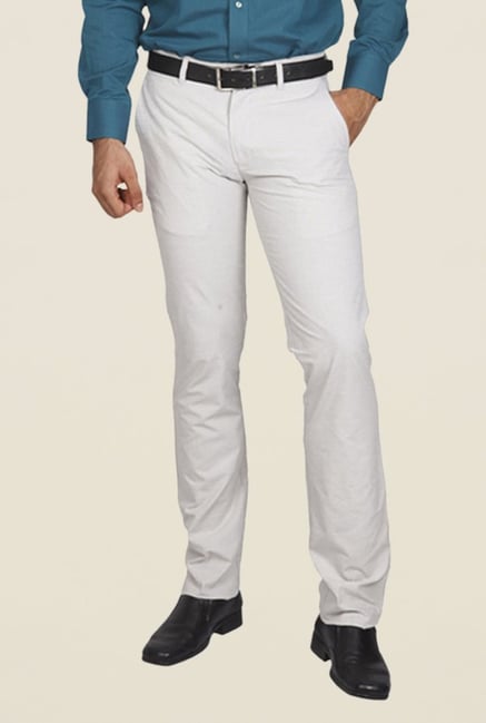 ColorPlus White Solid Trouser ColorPlus White Solid Trouser