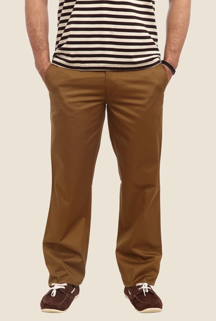 ColorPlus Brown Solid Trouser ColorPlus Brown Solid Trouser