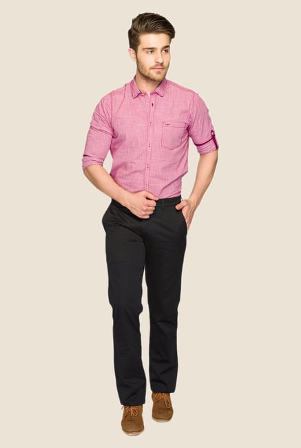 ColorPlus Black Solid Trouser ColorPlus Black Solid Trouser