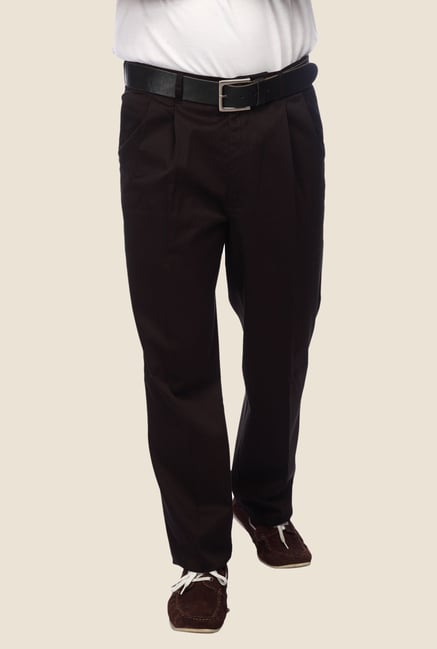 ColorPlus Dark Brown Solid Trouser ColorPlus Dark Brown Solid Trouser