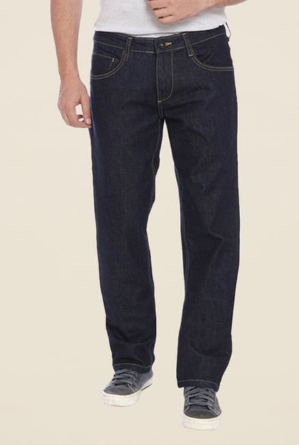 Raymond Navy Raw Denim Slim Fit Jeans Raymond Navy Raw Denim Slim Fit Jeans