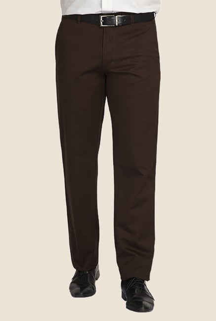ColorPlus Brown Solid Trouser ColorPlus Brown Solid Trouser