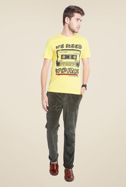 Parx Olive Solid Trouser Parx Olive Solid Trouser