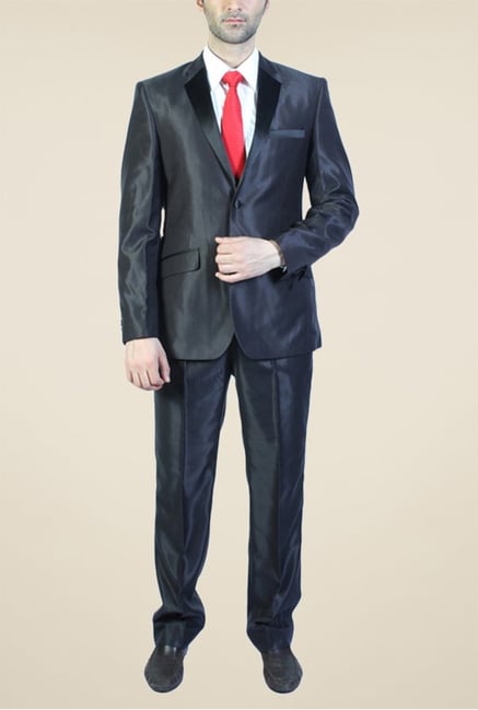 Park Avenue Black Solid Formal Suit Park Avenue Black Solid Formal Suit