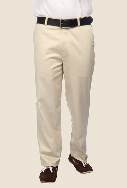 ColorPlus Beige Solid Trouser ColorPlus Beige Solid Trouser