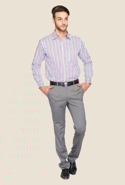 Raymond Grey Solid Trouser Raymond Grey Solid Trouser