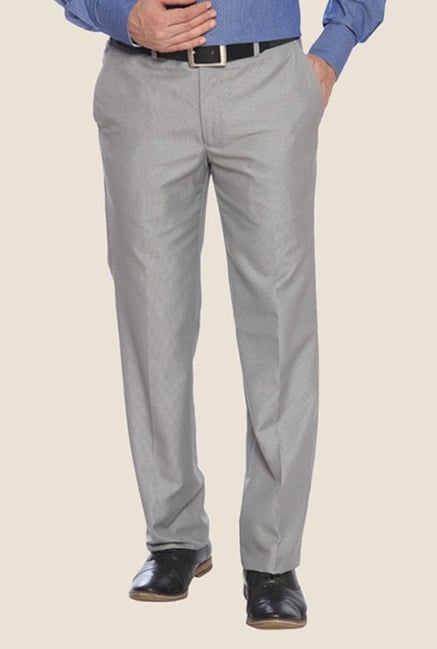 Raymond Grey Solid Trouser Raymond Grey Solid Trouser