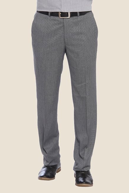 Raymond Grey Solid Trouser Raymond Grey Solid Trouser