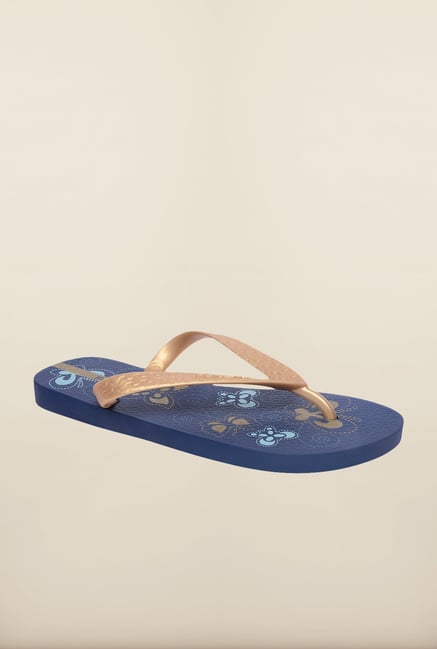 Ipanema Gold & Navy Flip Flops Ipanema Gold & Navy Flip Flops