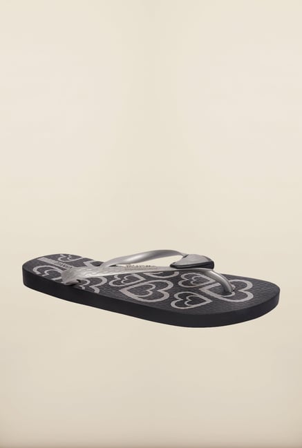 Ipanema Silver & Black Flip Flops Ipanema Silver & Black Flip Flops