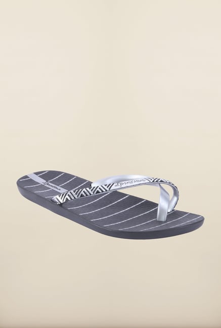Ipanema Silver & Black Flip Flops Ipanema Silver & Black Flip Flops