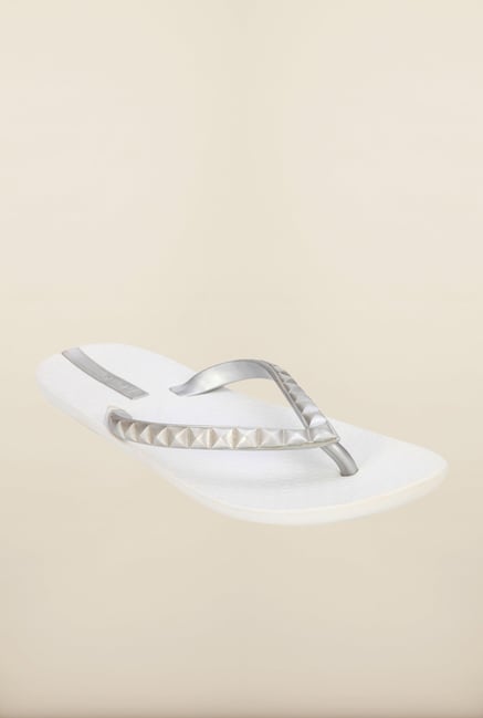 Ipanema Silver & White Flip Flops Ipanema Silver & White Flip Flops