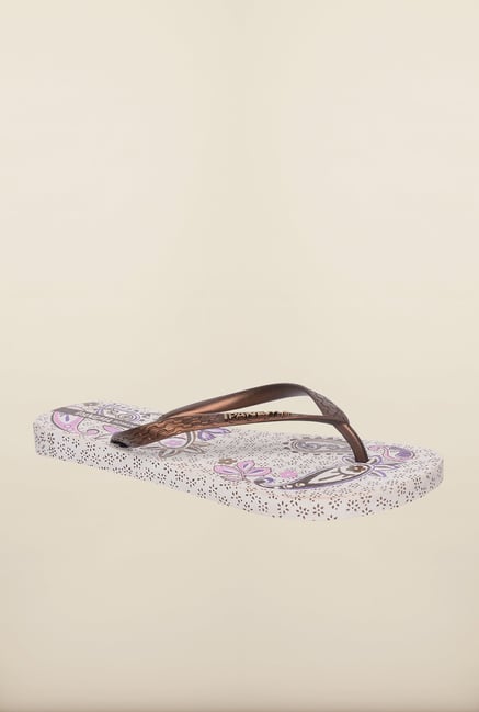 Ipanema Bronze & White Flip Flops Ipanema Bronze & White Flip Flops