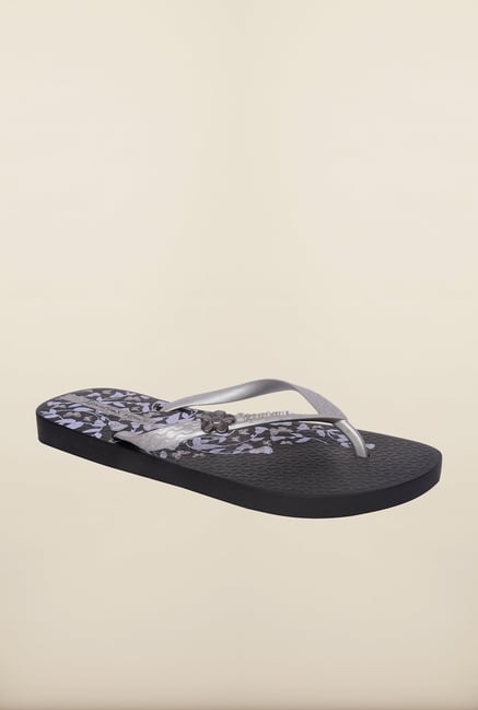 Ipanema Silver & Black Flip Flops Ipanema Silver & Black Flip Flops