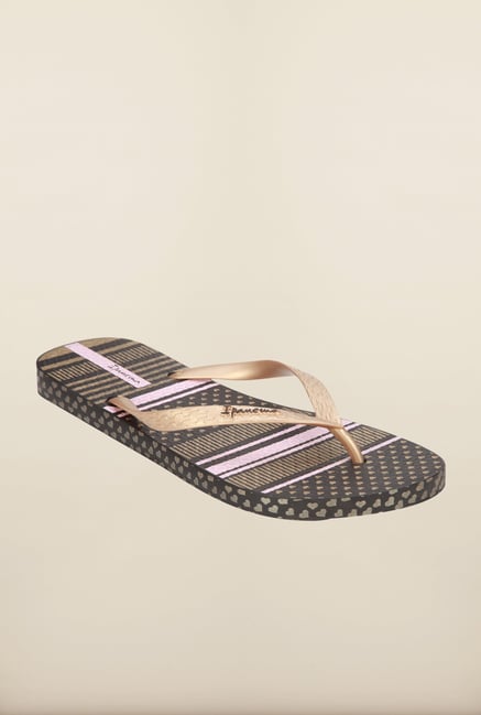 Ipanema Gold & Black Flip Flops Ipanema Gold & Black Flip Flops