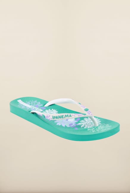 Ipanema White & Green Flip Flops Ipanema White & Green Flip Flops