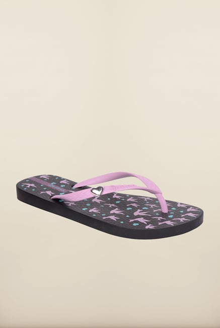 Ipanema Lilac & Black Flip Flops Ipanema Lilac & Black Flip Flops