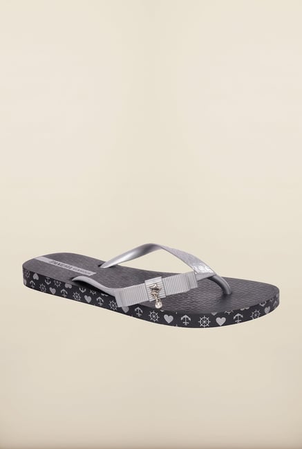 Ipanema Silver & Black Flip Flops Ipanema Silver & Black Flip Flops