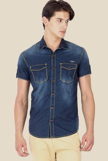 Mufti Dark Blue Shirt Mufti Dark Blue Shirt
