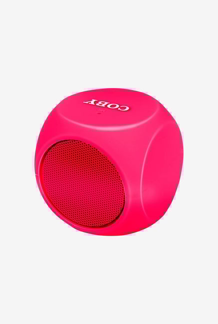 Coby CSBT-314-RED Cube Mini Bluetooth Speaker (Red) Coby CSBT-314-RED Cube Mini Bluetooth Speaker (Red)