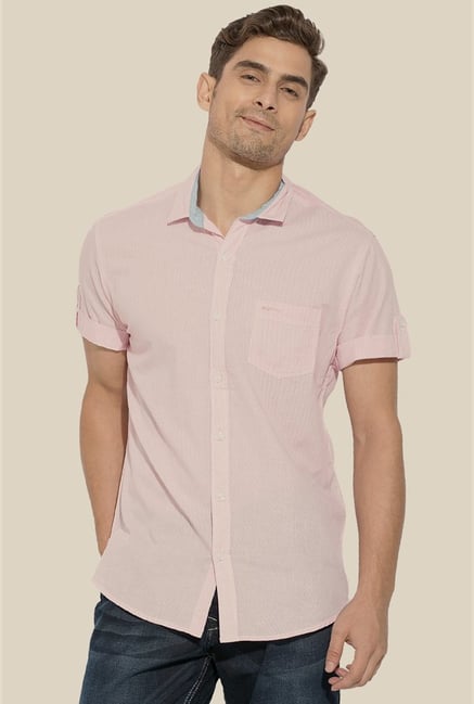 Mufti Pink Pinstripe Shirt Mufti Pink Pinstripe Shirt