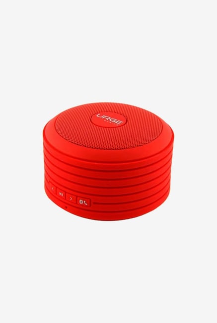 Urge Basics Bluetooth Disc Speaker (with Built-in Mic Red) Urge Basics Bluetooth Disc Speaker (with Built-in Mic Red)