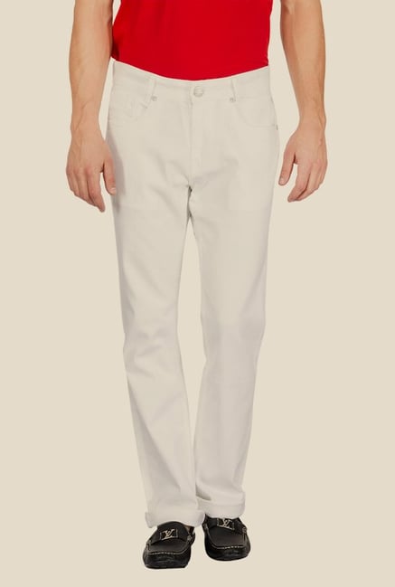 Mufti White Raw Denim Jeans Mufti White Raw Denim Jeans