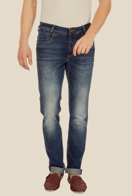 Mufti Dark Blue Acid Washed Jeans Mufti Dark Blue Acid Washed Jeans