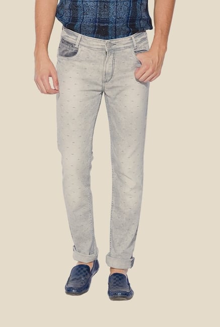 Mufti Grey Printed Jeans Mufti Grey Printed Jeans