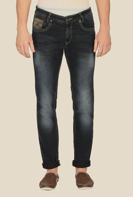 Mufti Black Acid Washed Jeans Mufti Black Acid Washed Jeans