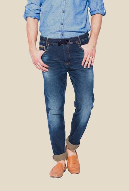 Mufti Dark Blue Acid Washed Jeans Mufti Dark Blue Acid Washed Jeans