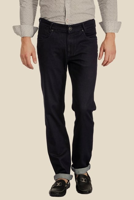Mufti Navy Blue Raw Denim Jeans Mufti Navy Blue Raw Denim Jeans