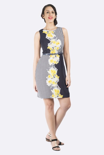 109 F Navy Floral Printed Dress 109 F Navy Floral Printed Dress