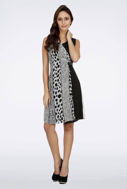 109 F Grey Printed Dress 109 F Grey Printed Dress