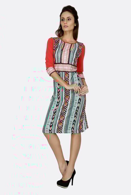 Fusion Beats Multicolor Printed Dress Fusion Beats Multicolor Printed Dress