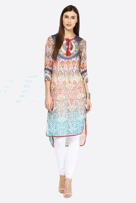 Fusion Beats Multicolor Printed Kurta Fusion Beats Multicolor Printed Kurta
