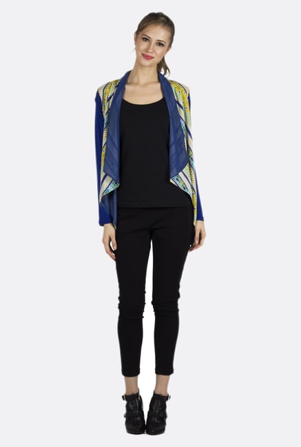 Fusion Beats Multicolor Striped Shrug Fusion Beats Multicolor Striped Shrug