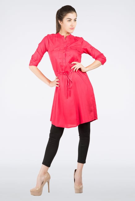 109 F Pink Solid Tunic 109 F Pink Solid Tunic