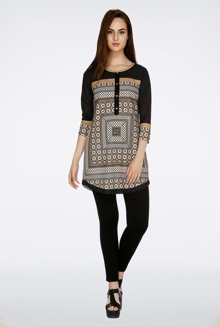 Fusion Beats White Printed Tunic Fusion Beats White Printed Tunic