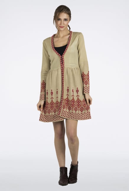 Fusion Beats Beige Printed Tunic Fusion Beats Beige Printed Tunic