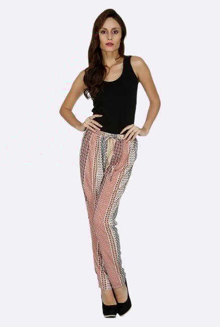 109 F Multicolor Printed Drawstring Pants 109 F Multicolor Printed Drawstring Pants