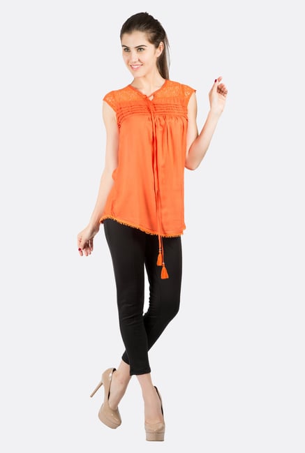 Fusion Beats Orange Solid Top Fusion Beats Orange Solid Top